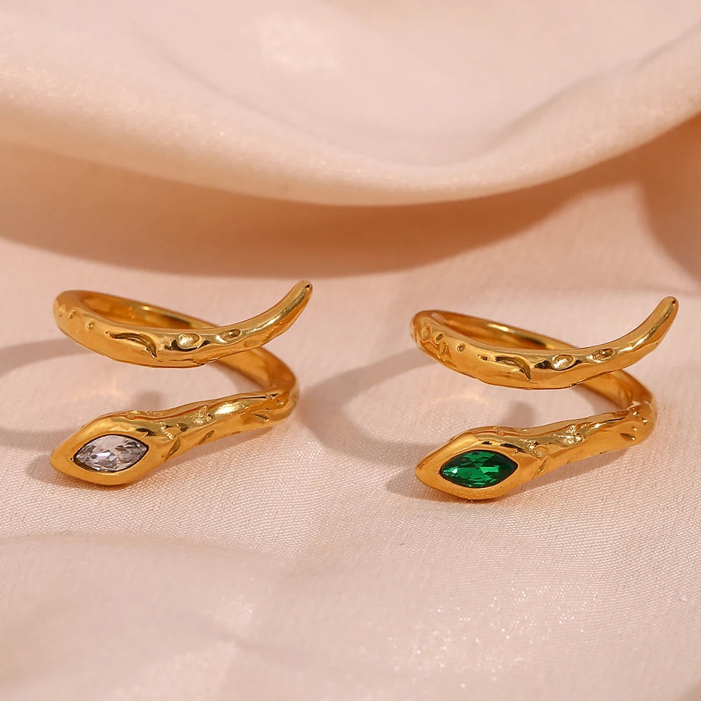 Anel Cobra Dourado