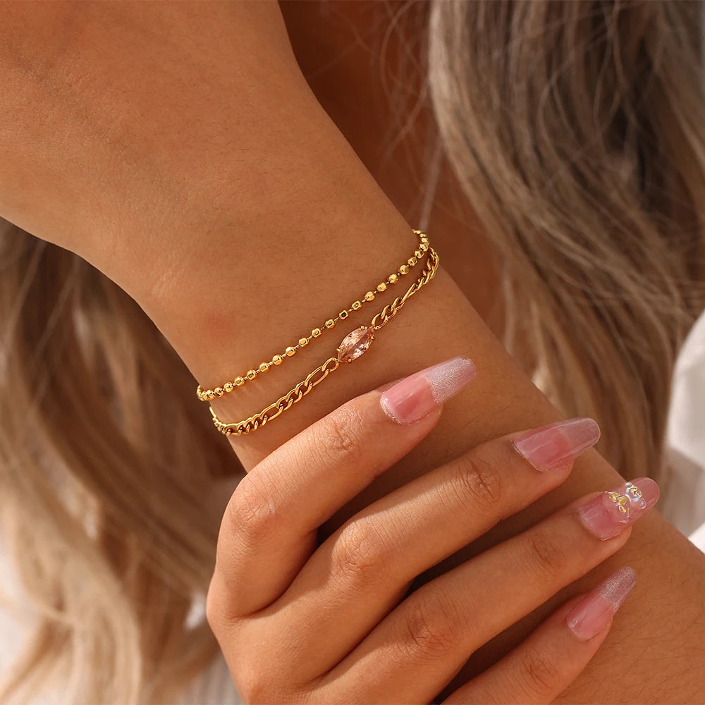 Bracelete Minimalista com Zircônia