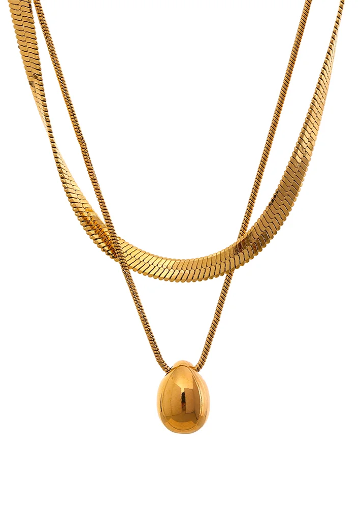 Colar com Pingente Oval