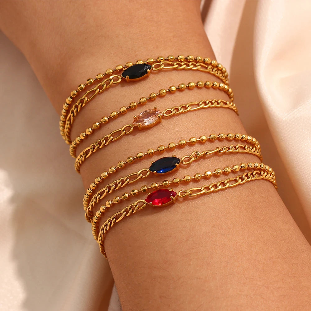 Bracelete Minimalista com Zircônia